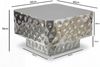 FINEBUY Couchtisch FB77628 Sofatisch 60cm Wohnzimmertisch Beistelltisch Hammerschlag (Quadratischer Tisch in gehämmerter Optik), Komplett aus robustem Metall gefertigt Bild 3