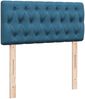 vidaXL Boxspringbett mit Matratze Blau 100x200 cm Samt 3287672 Bild 4