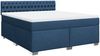 vidaXL Boxspringbett mit Matratze Blau 180x200 cm Stoff 3285980 Bild 2