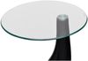 vidaXL Couchtische 2 Stk. mit Runder Glasplatte Hochglanz Schwarz 240323 Bild 4
