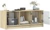 vidaXL TV-Schrank mit Glastüren Sonoma-Eiche 102x37x42 cm 836408 Bild 5