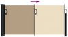 vidaXL Seitenmarkise Ausziehbar Beige 100x300 cm 4004270 Bild 5