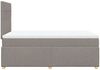 vidaXL Boxspringbett mit Matratze Taupe 120x200 cm Stoff 3291251 Bild 5