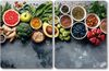KESPER 3664313 XL Herdabdeckplatte, 2er Set, Motiv HEALTHY KITCHEN / Glasschneidbrett / Kochfeld Abdeckung Bild 2