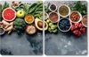 KESPER 3664313 XL Herdabdeckplatte, 2er Set, Motiv HEALTHY KITCHEN / Glasschneidbrett / Kochfeld Abdeckung Bild 4