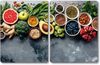 KESPER 3664313 XL Herdabdeckplatte, 2er Set, Motiv HEALTHY KITCHEN / Glasschneidbrett / Kochfeld Abdeckung Bild 3