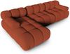 Micadoni Modulares Ecksofa Bellis 4-Sitzer Links 3D-Stoff Sonic Ziegel Bild 3