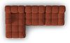 Micadoni Modulares Ecksofa Bellis 4-Sitzer Links 3D-Stoff Sonic Ziegel Bild 5