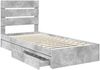 vidaXL Aufbewahrungsbett Beton Grau 100 x 200 cm Holzwerkstoff 3411920 Bild 5