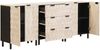 vidaXL Sideboard 3 pcs Weiße gewaschene Oberfläche 180 x 33 x 75 cm 3310029 Bild 3