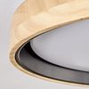 hofstein Deckenleuchte Deckenlampe aus Holz/Metall/Kunststoff in Natur/farbenWeiß, LED wechselbar, 3000 Kelvin, im skandinavisch/modernen Design mit rundem Schirm (40cm), 1-flammig Bild 3