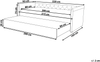 Tagesbett LIBOURNE 80 x 200 cm Stoff Dunkelgrau Bild 2