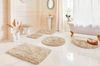 OTTO home Badematte Micro exclusiv, Badvorleger, Badezimmer Teppich, Höhe 55 mm, rutschhemmend beschichtet, schnell trocknend, strapazierfähig, fußbodenheizungsgeeignet, Polyester, rund, Badteppich, Badematten auch als 3 teiliges Set & rund erhältlich Bild 4