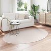 vidaXL Bereichsteppiche Oval HUARTE Sand 140 x 200 cm 100 %Polyester 4103631 Bild 3