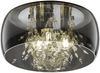 Kristall LED Deckenleuchte Glas Chrom verspiegelt & Rauchglas Optik, Ø 34cm Bild 2
