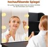 SONNI Schminktisch Schminktisch mit dreifarbig beleuchtetem Schminkspiegel,platzsparend Bild 4