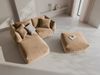Micadoni Modulares Sofa Chris 4-Sitzer Samt Sand Bild 5