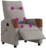vidaXL Massagesessel Elektrisch Taupe Stoff 3324003 Bild 3