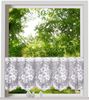 Weckbrodt Scheibengardine Mantua (1 St), Stangendurchzug, halbtransparent, Jacquard, Bistro, Jacquard, strukturiert, floral, geblümt, Gardine, Store Bild 2