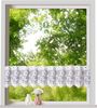 Weckbrodt Scheibengardine Mantua (1 St), Stangendurchzug, halbtransparent, Jacquard, Bistro, Jacquard, strukturiert, floral, geblümt, Gardine, Store Bild 3