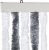 vidaXL Insektenschutz-Vorhang Grau und Weiß 90x200 cm Chenille 315124 Bild 4