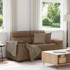 vidaXL 2-Sitzer-Sofa Braun 160x81x84 cm Stoff 4105301 Bild 1