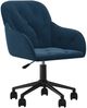 vidaXL Esszimmerstühle 2 Stk. Drehbar Blau Samt 3103420 Bild 3