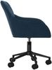 vidaXL Esszimmerstühle 2 Stk. Drehbar Blau Samt 3103420 Bild 5