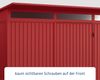 Hörmann Ecostar Metall-Gerätehaus Trend mit Pultdach Typ 3, 238x303 cm , purpurrot, 7,2 m²,1-flüglige Tür Bild 4