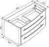 Lanzet Classico Waschtischunterschrank 100cm Hellbraun, rechts Bild 2