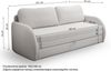 Selsey 'Diego' 3-Sitzer-Sofa mit Schlaffunktion und Bettkasten, salbeigrün, ca. 90 x 221 x 91 cm Bild 4