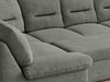 Ecksofa, Sofa big XXL, Wellenfedern, Wohnlandschaft XXL, mit Schlaffunktion - COMODO U - Grau Stoff Bild 4