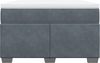 vidaXL Boxspringbett mit Matratze Dunkelgrau 120x190 cm Samt 3285270 Bild 4