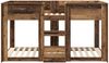 vidaXL Etagenbett für Kinder Altholz 90 x 200 cm Holzwerkstoff 3410417 Bild 5