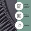 Zestri Spannbettlaken für Baby & Kinder Matratze Jersey, Bettlaken 100% Baumwolle, Gummizug: rundum, 60-70 x 120-140 cm, 60° waschbar und trocknergeeignet, Viele Farben Bild 3