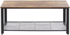 Couchtisch dunkler Holzfarbton / schwarz rechteckig 106x60 cm ASTON Bild 4