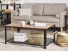 Couchtisch dunkler Holzfarbton / schwarz rechteckig 106x60 cm ASTON Bild 3