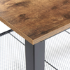 Couchtisch dunkler Holzfarbton / schwarz rechteckig 106x60 cm ASTON Bild 5