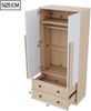 Kleiderschrank, Doppeltüren-Design mit Schubladen und Ablagefächern, Holzwerkstoff, Holzfarbe Weiß, 70 x 40 x 170 cm Bild 5