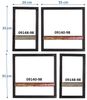 Wandregal-Set 4-teilig Riverboat 60 x 25 x 75 cm Bild 4