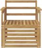 vidaXL 2 Stück Outdoor-Sofagarnitur Massivholz Akazie Weiß 3439081 Bild 3