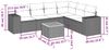 vidaXL 7-tlg. Garten-Sofagarnitur mit Kissen Schwarz Poly Rattan 3257791 Bild 3