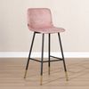 Bronx71 Barhocker Samt Mikky 65 - 78 cm rosa - 4er Set Bild 2
