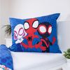 Spiderman Bettwäsche-Set 140x200 cm + 70x90 cm aus 100% Baumwolle mit Reißverschluss Bild 4
