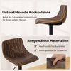 KOMFOTTEU Barhocker (2er Set), 360° drehbare Küchenstühle mit Rückenlehne & Fußstütze Bild 4