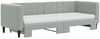 vidaXL Tagesbett Ausziehbar mit Matratzen Hellgrau 80x200 cm Samt 3196708 Bild 3