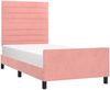 Einzelbettgestell Design für Erwachsene mit Kopfteil Rosa 80x200 cm Samt d3210e Bild 3
