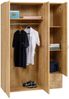 Kleiderschrank, Saphir Eiche, 120x177x52cm Bild 3