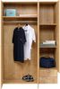 Kleiderschrank, Saphir Eiche, 120x177x52cm Bild 2