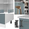 Singleküche R-Line Blau-Grau/Weiß 160 cm , AP Anthrazit Vicco Bild 5
